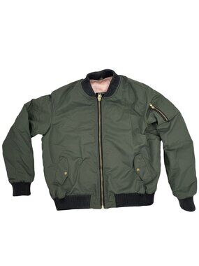Black Arrow Glory Jacket in Olive Green, Women's Moto Gear, Leather Cuffs, 3XL